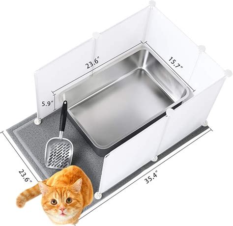 extra large metal cat litter box